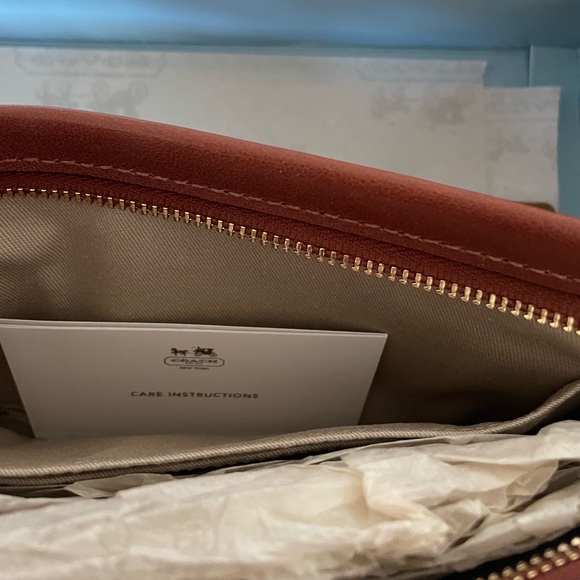 Coach Brown Leather Wristlet - Picture 8 of 8